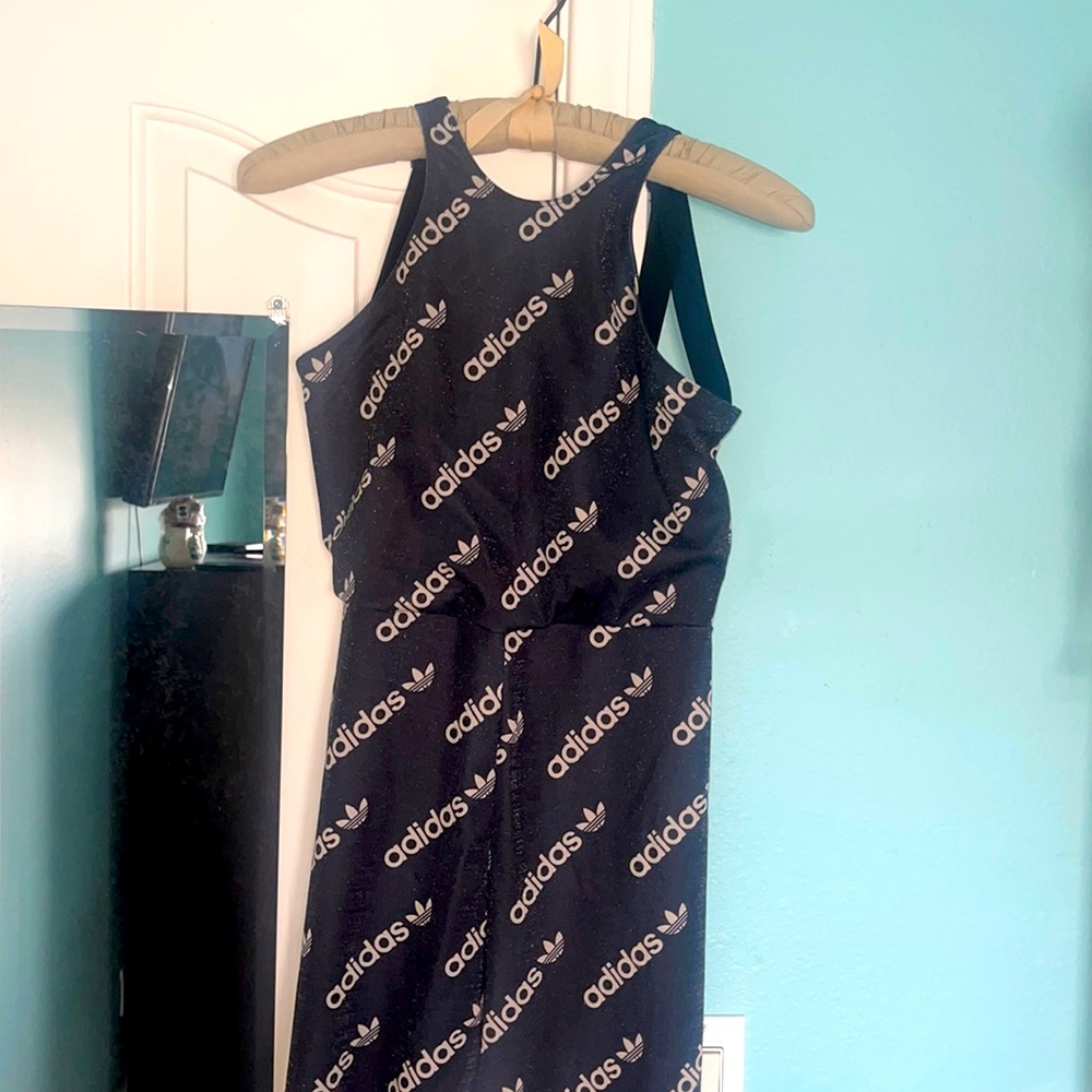 Adidas workout pants jumpsuit